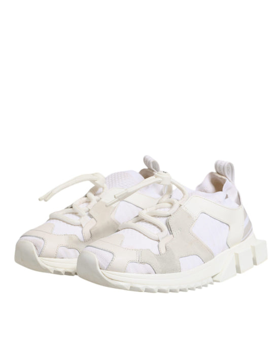 White Mesh Sorrento Trekking Sneakers Shoes