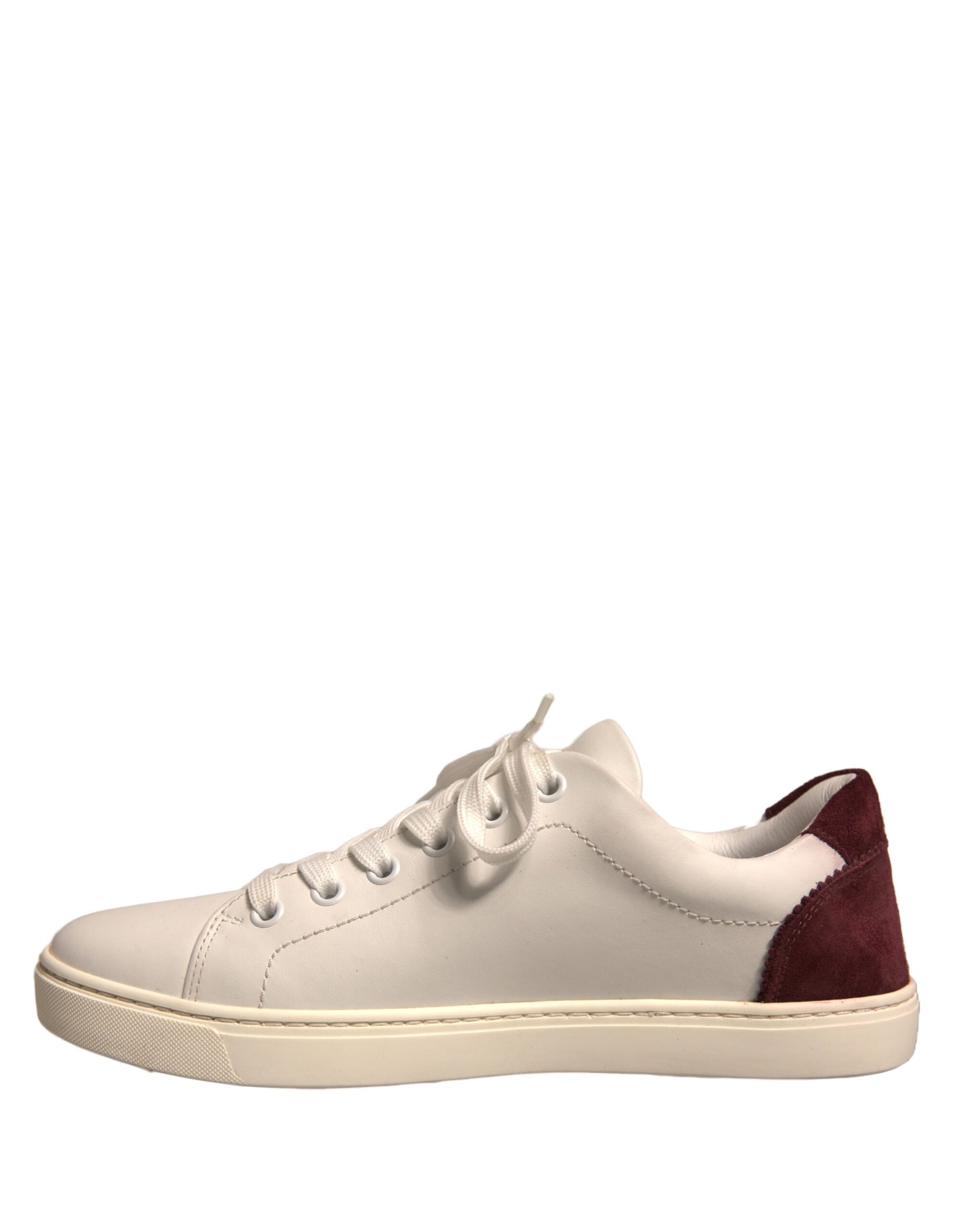 White Suede Leather Low Top Sneakers Shoes