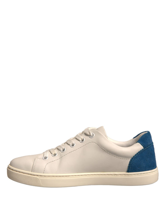 White Suede Leather Low Top Sneakers Shoes