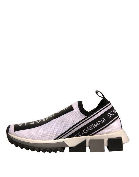 White Black Slip On Sorrento Sneakers Shoes