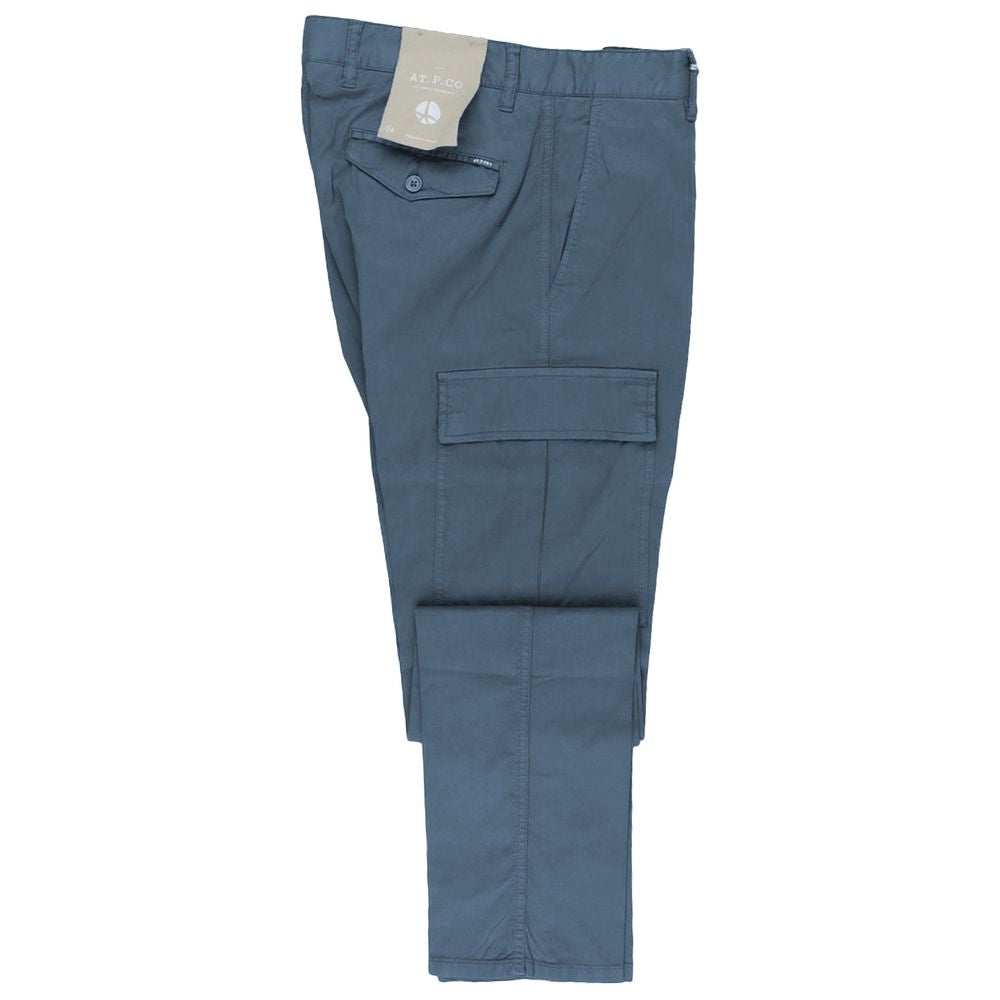 Light Blue Cotton Jeans & Pant