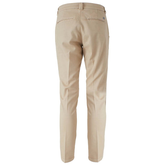 Beige Cotton Jeans & Pant