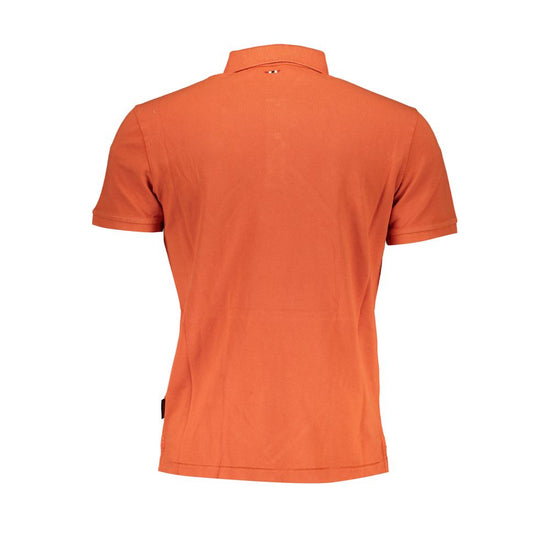 Orange Cotton Polo Shirt