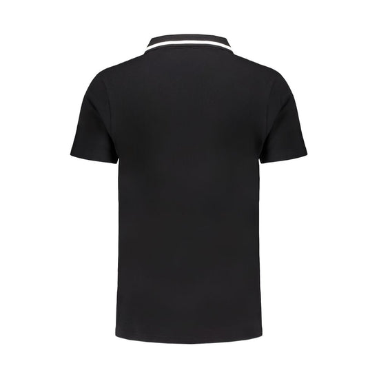 Black Cotton Polo Shirt