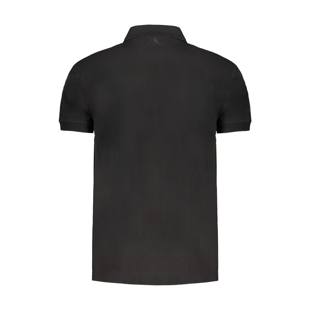 Black Cotton Polo Shirt