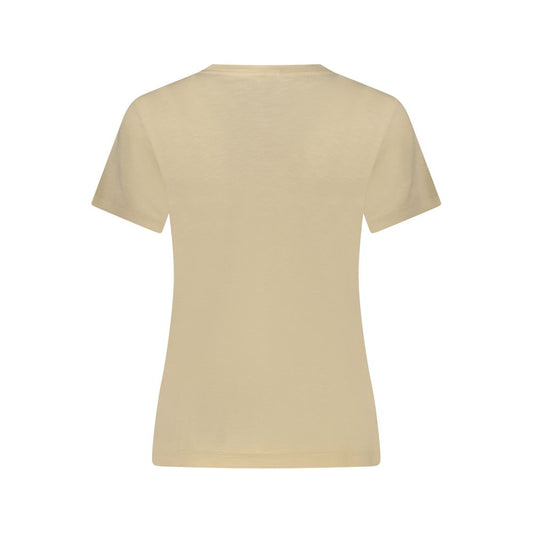 Beige Cotton Women Top