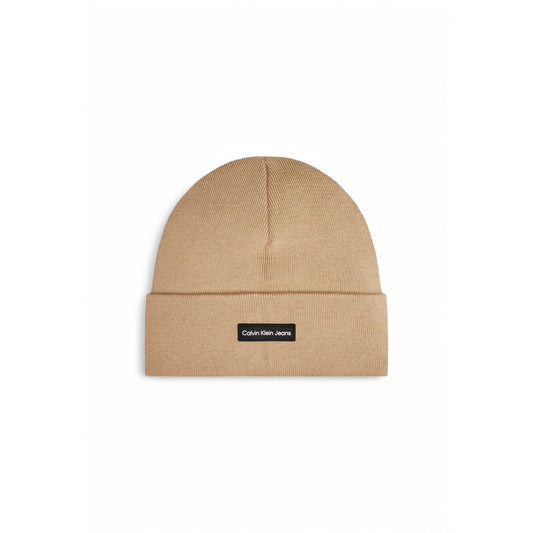 Beige Recycled Polyester Hats & Cap