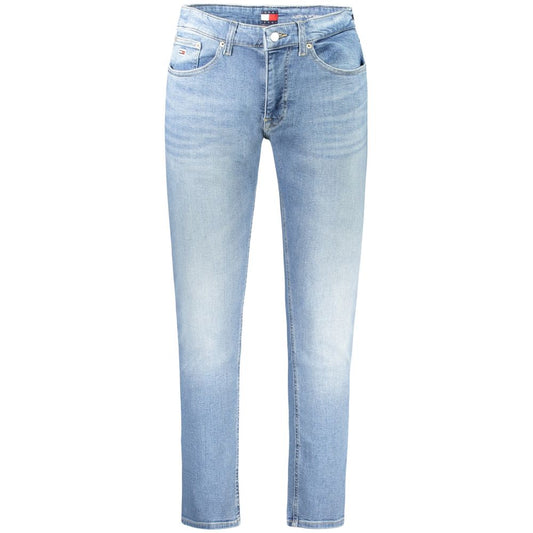 Light Blue Cotton Men Jeans