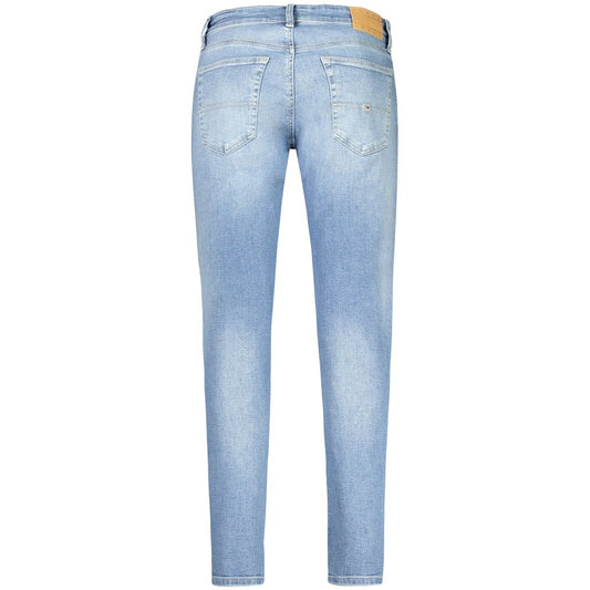 Light Blue Cotton Men Jeans