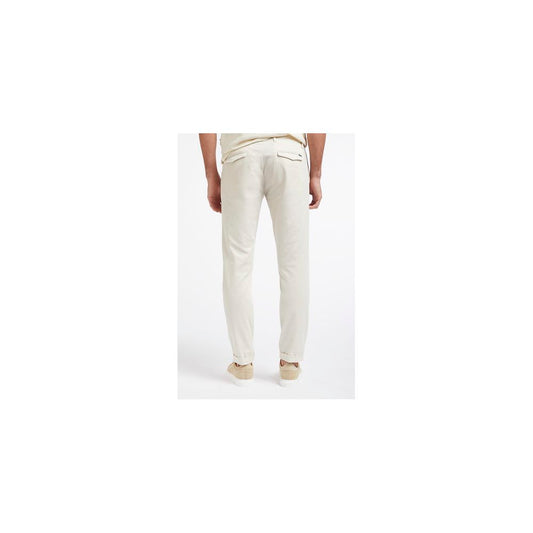 Beige Cotton Jeans & Pant