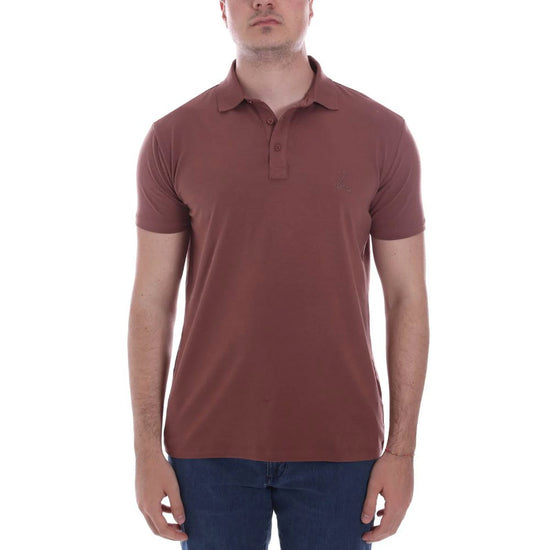 Brown Cotton Polo Shirt