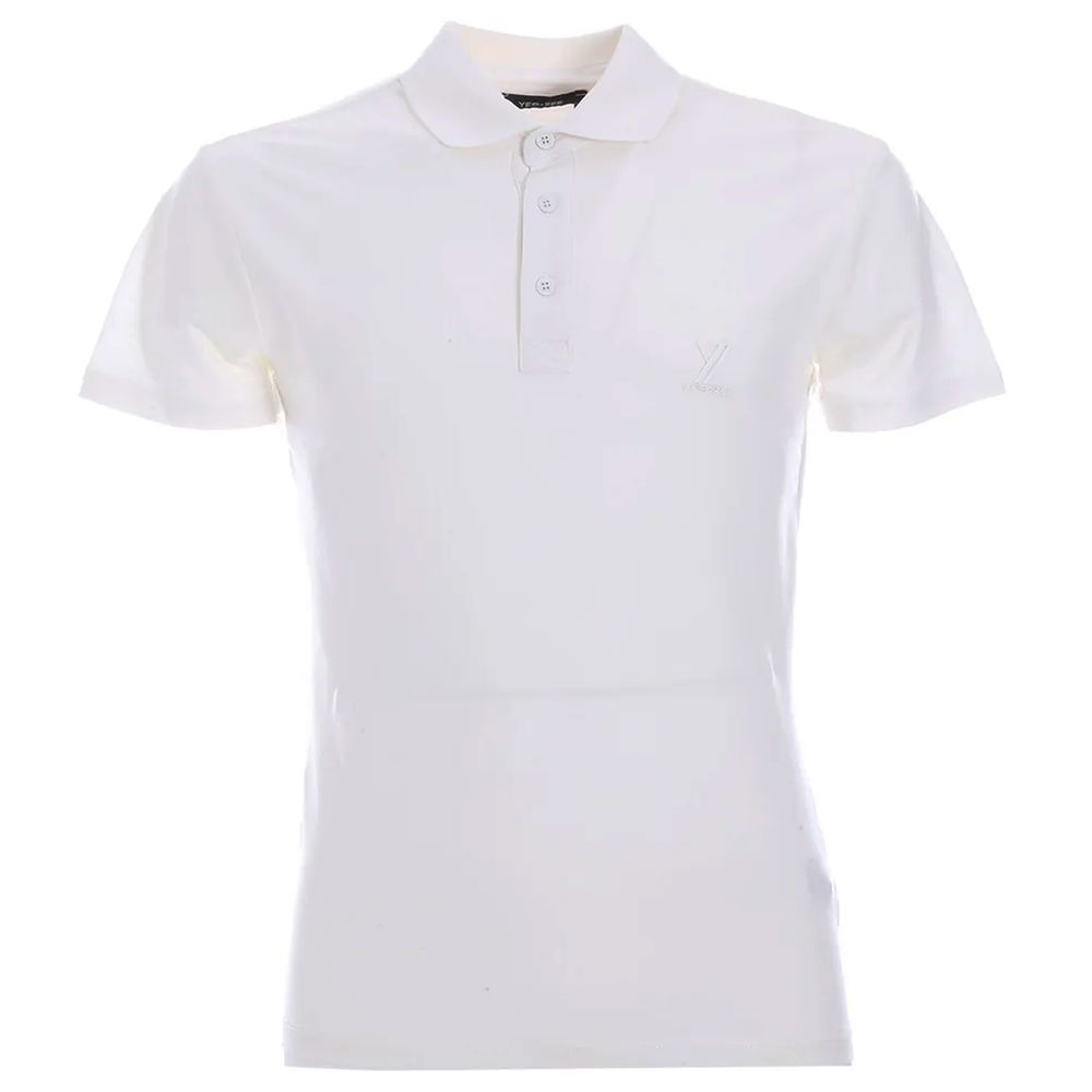 White Cotton Polo Shirt