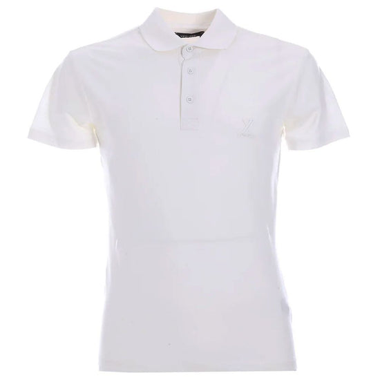 White Cotton Polo Shirt