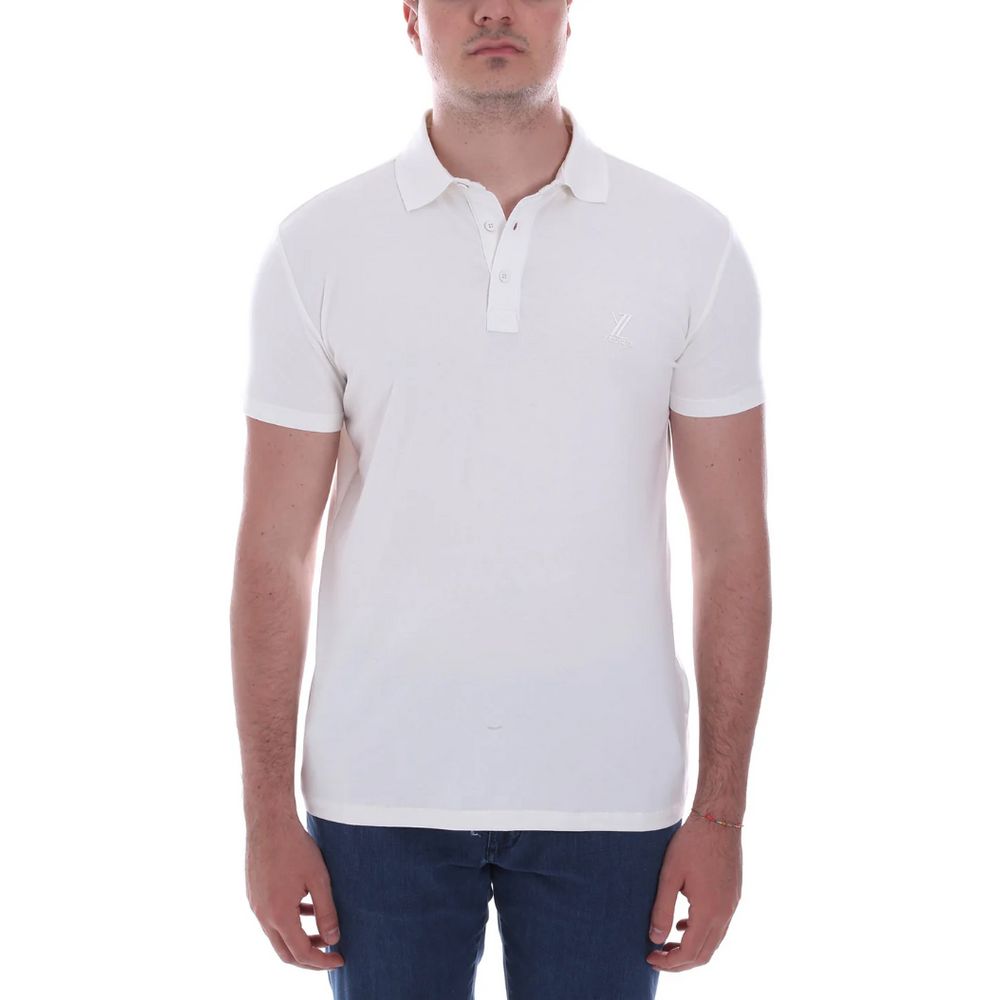 White Cotton Polo Shirt