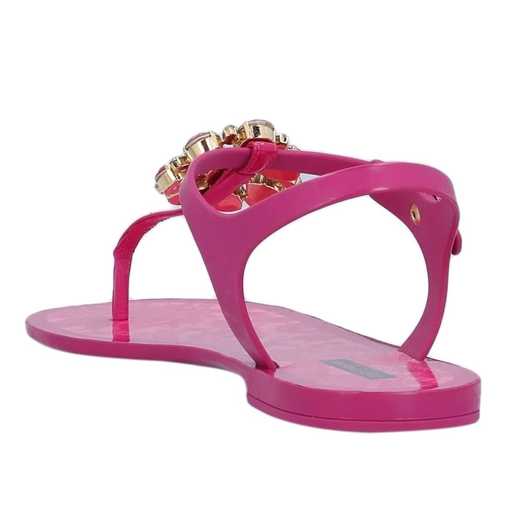 Fuchsia Cotton Sandal