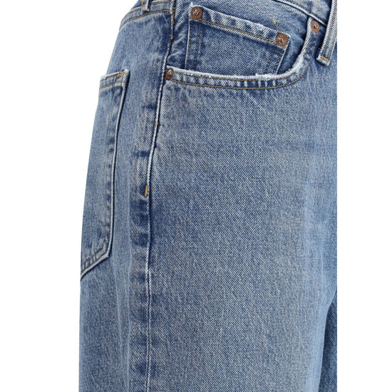 V-waist baggy Jeans