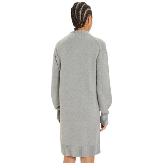 Gray Cotton Cotton Dress