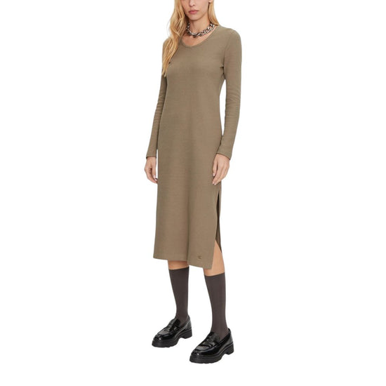 Beige Cotton Dress