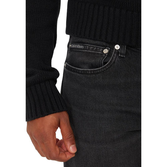 Black Cotton Jeans & Pant