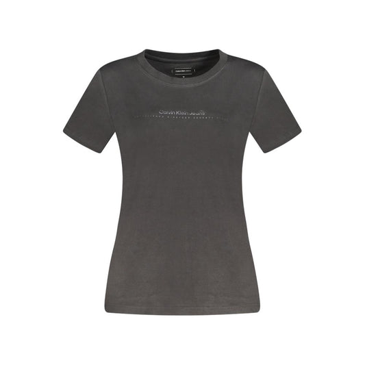 Black Cotton Women TShirt