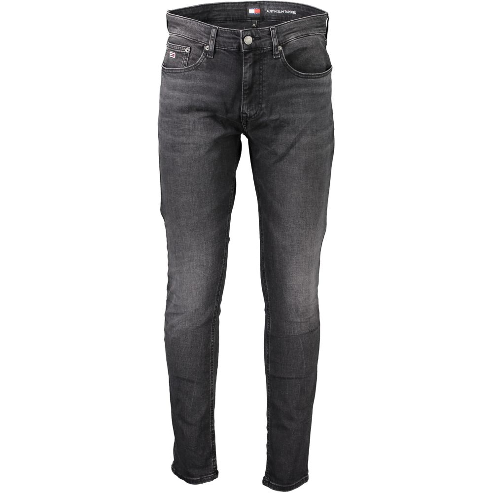 Black Cotton Jeans & Pant