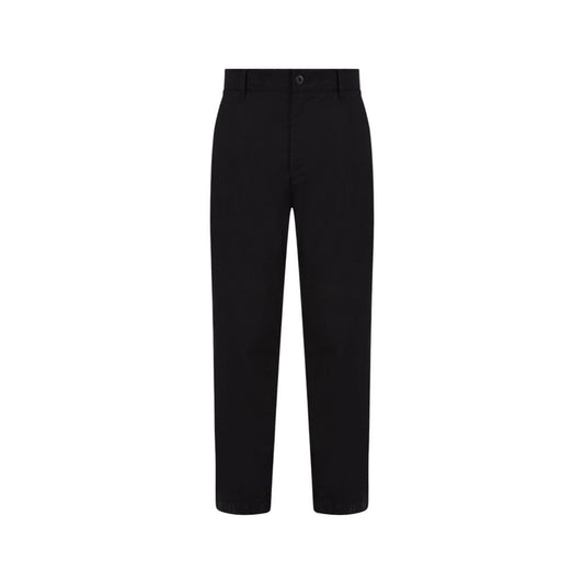 Black Cotton Rigenerato Jeans & Pant