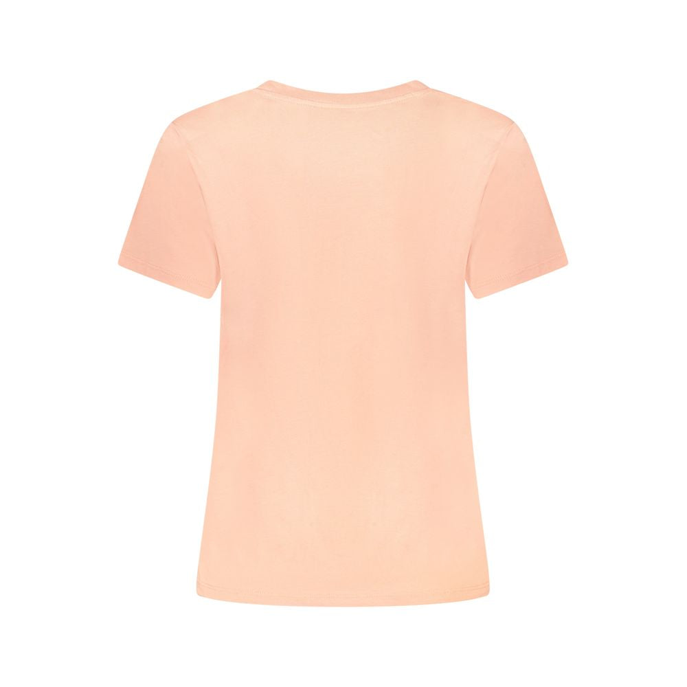 Pink Cotton Women T-Shirt