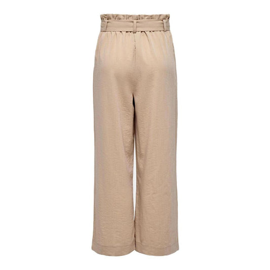 Beige Viscose Jeans & Pant