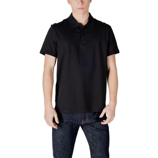 Black Cotton Polo Shirt