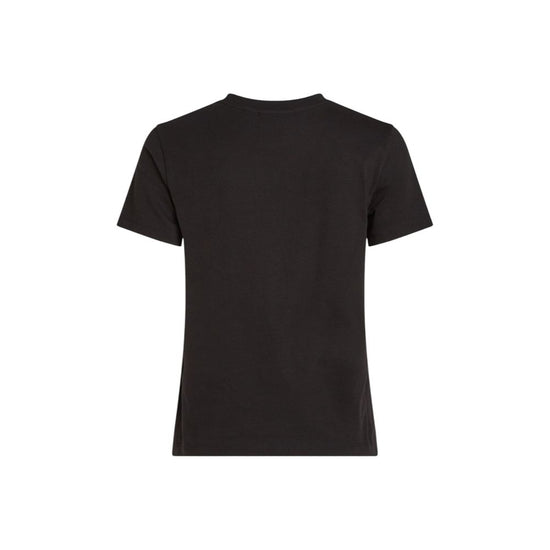 Black Cotton Rigenerato Tops & T-Shirt