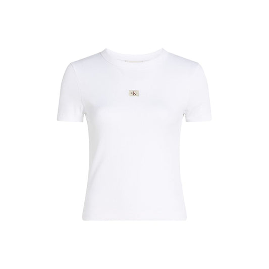 White Cotton Rigenerato Tops & T-Shirt