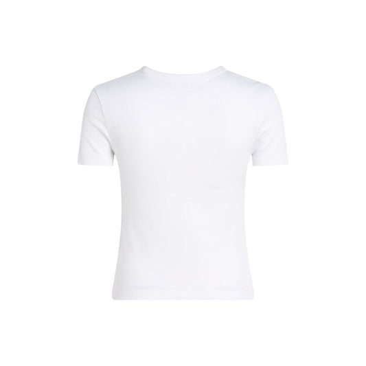 White Cotton Rigenerato Tops & T-Shirt