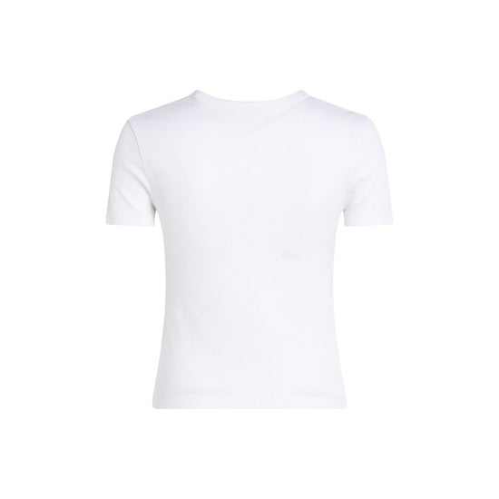 White Cotton Rigenerato Tops & T-Shirt