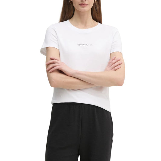 White Cotton Rigenerato Tops & T-Shirt