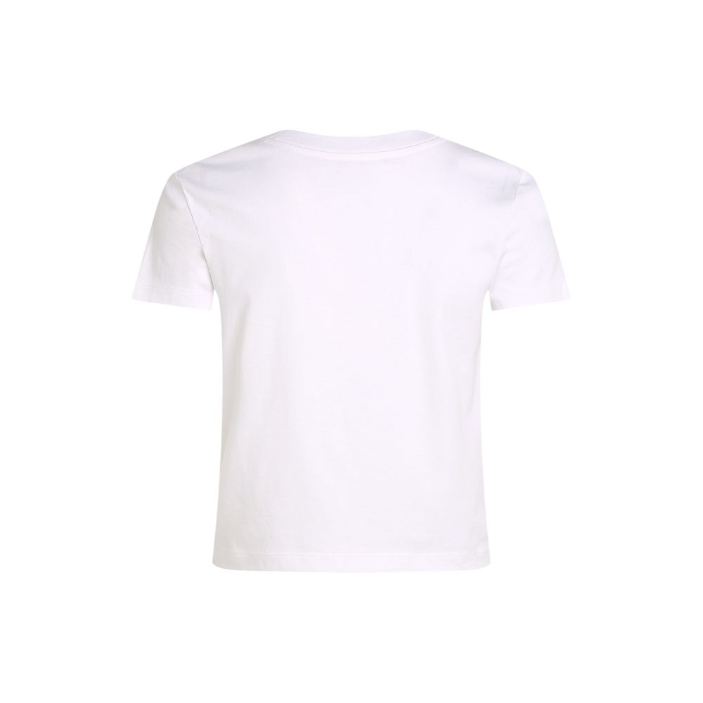 White Cotton Rigenerato Tops & T-Shirt