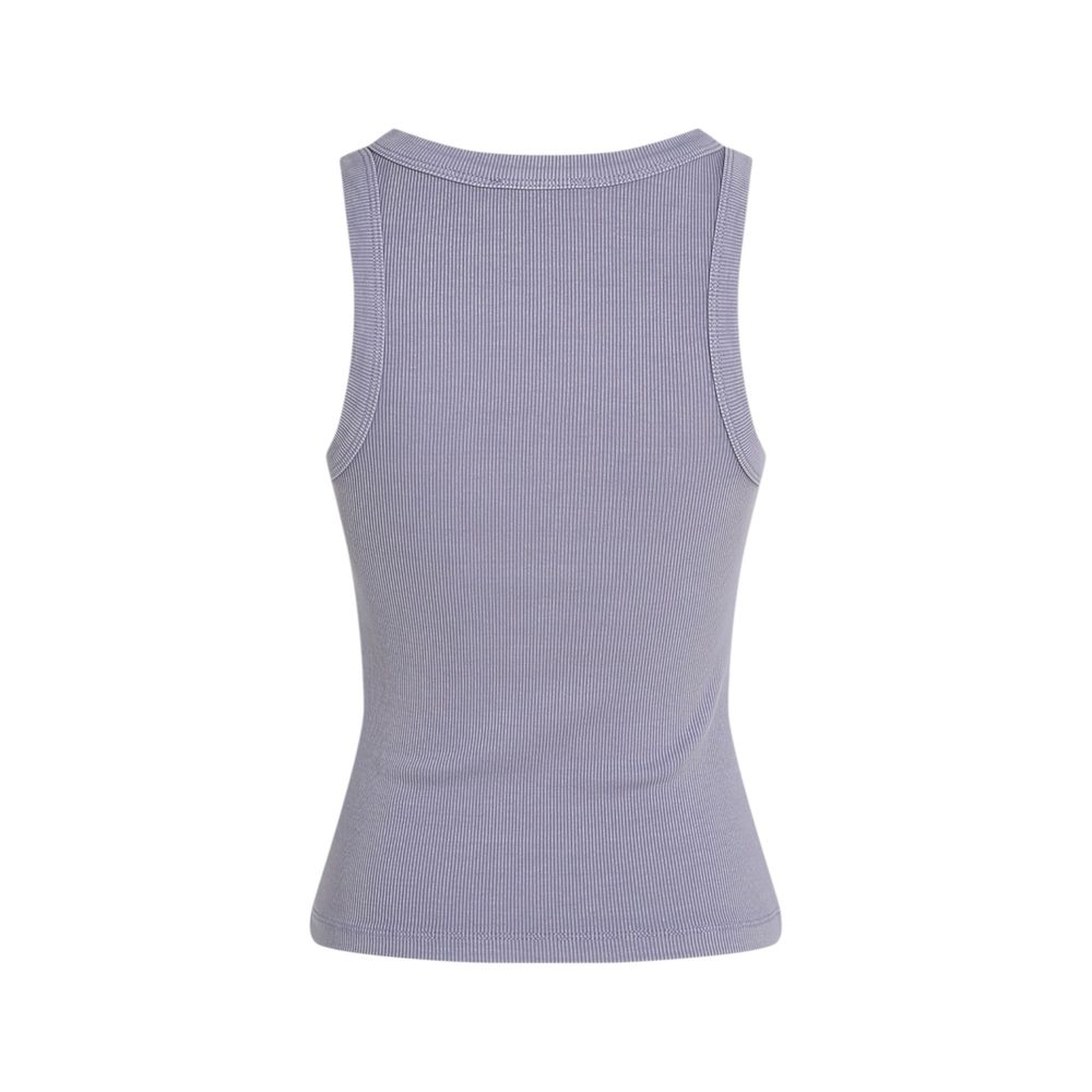 Purple Cotton Rigenerato Tops & T-Shirt