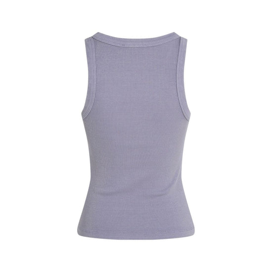 Purple Cotton Rigenerato Tops & T-Shirt