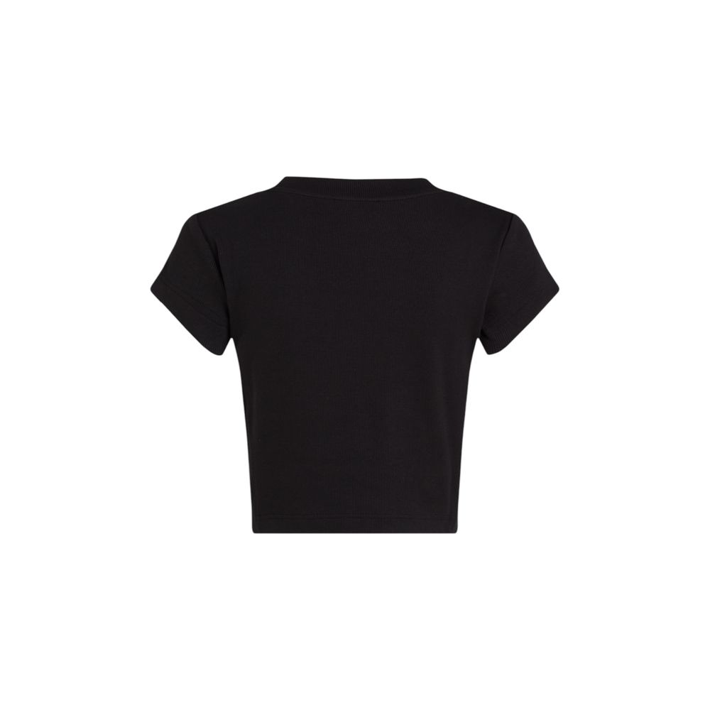 Black Cotton Tops & T-Shirt