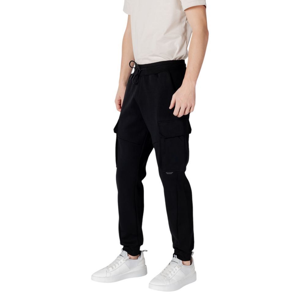 Black Cotton Jeans & Pant