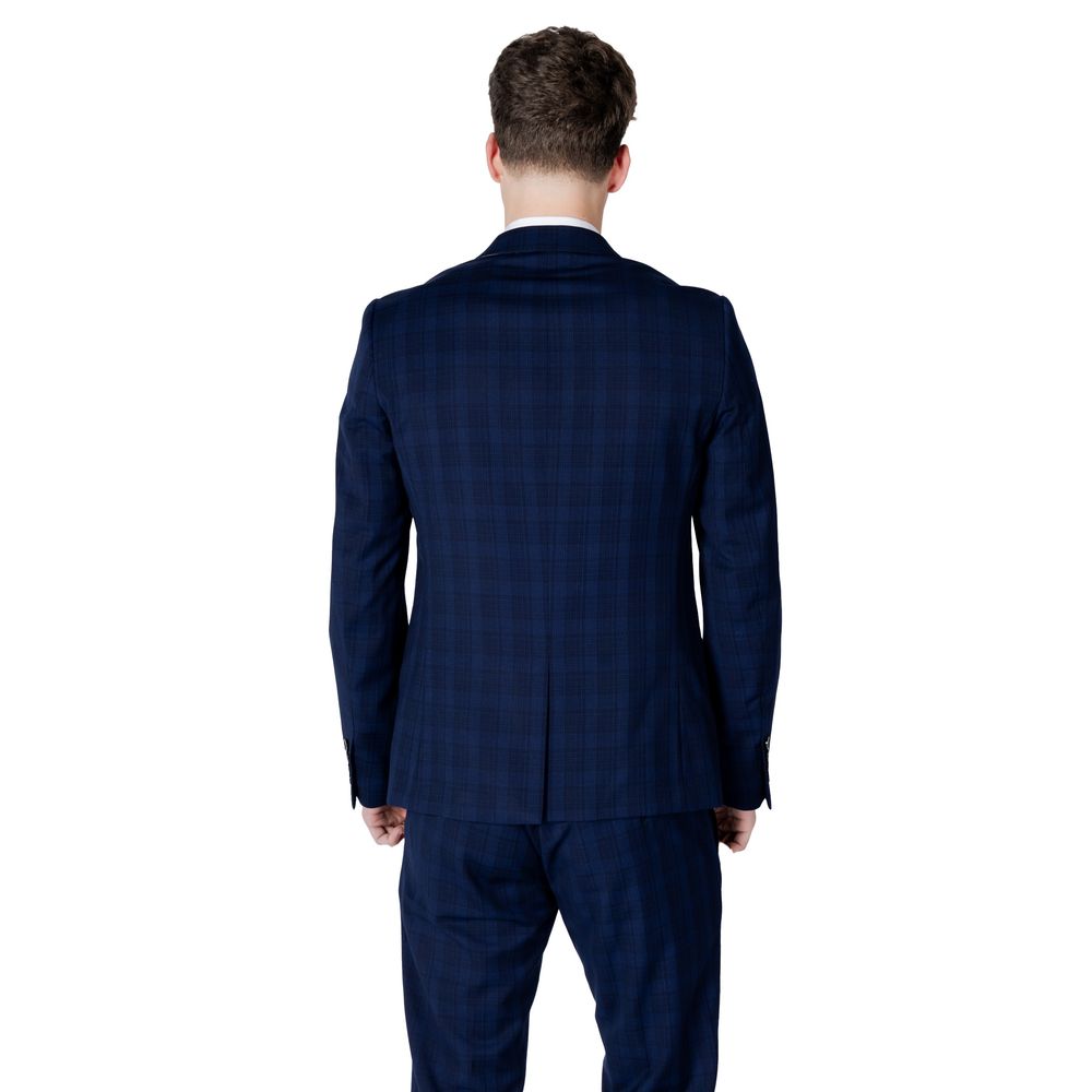 Blue Polyester Suit