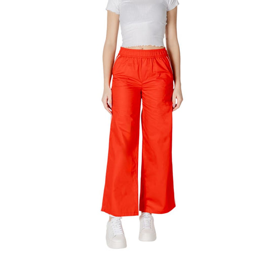 Red Cotton Jeans & Pant