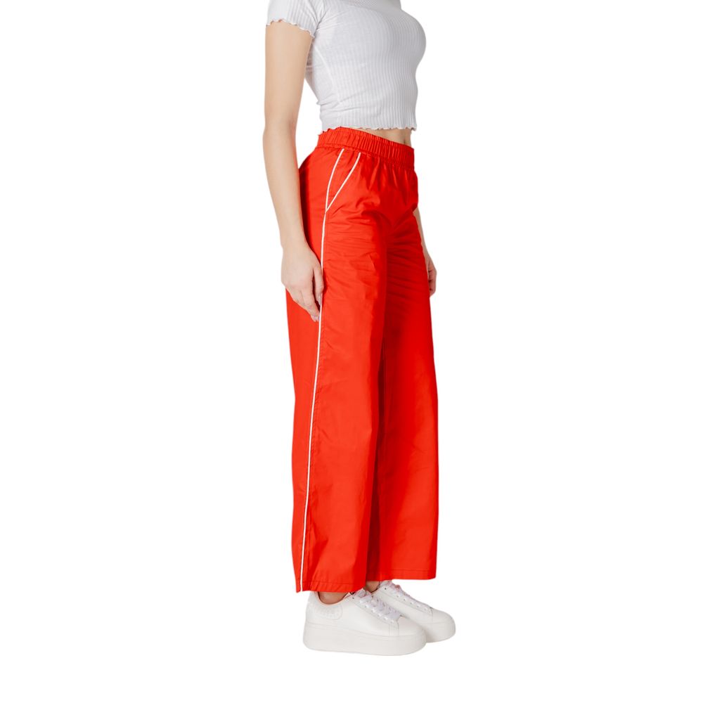 Red Cotton Jeans & Pant