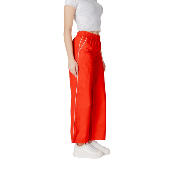 Red Cotton Jeans & Pant