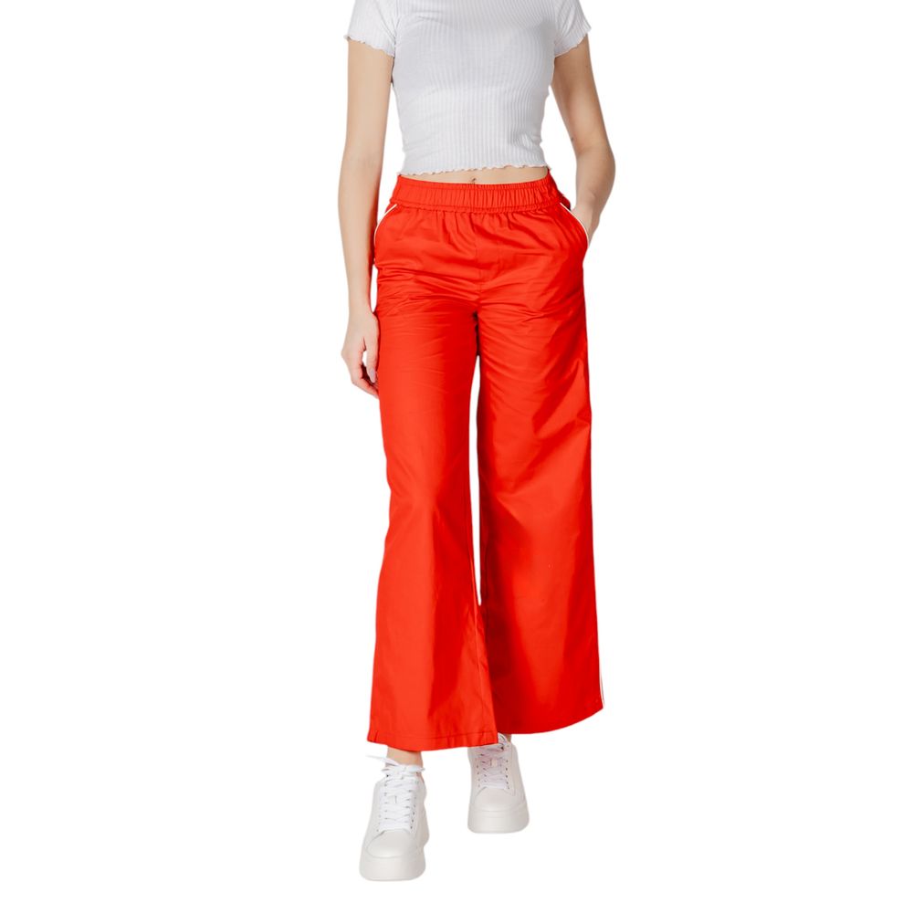 Red Cotton Jeans & Pant