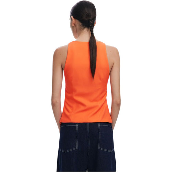 Orange Polyester Tops & T-Shirt