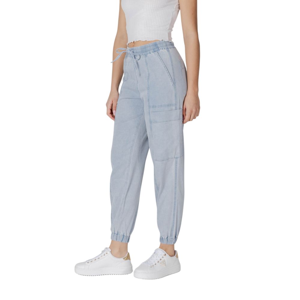 Light Blue Cotton Jeans & Pant