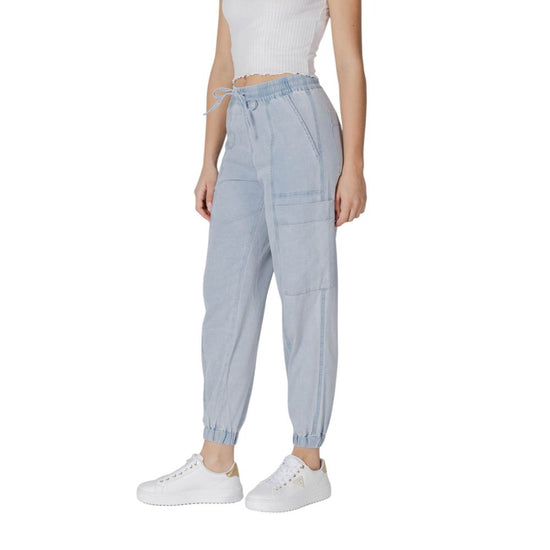 Light Blue Cotton Jeans & Pant