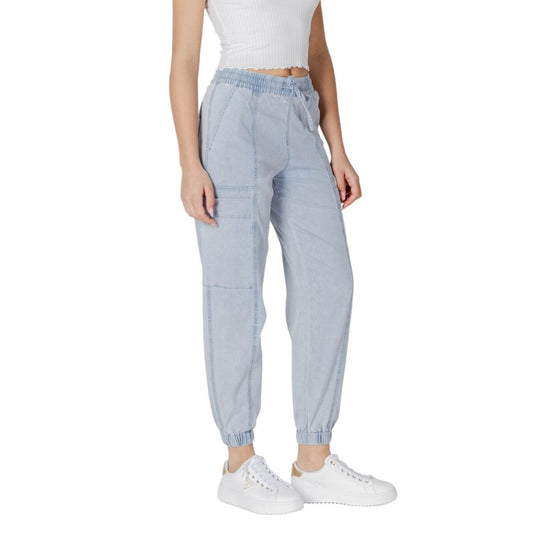 Light Blue Cotton Jeans & Pant