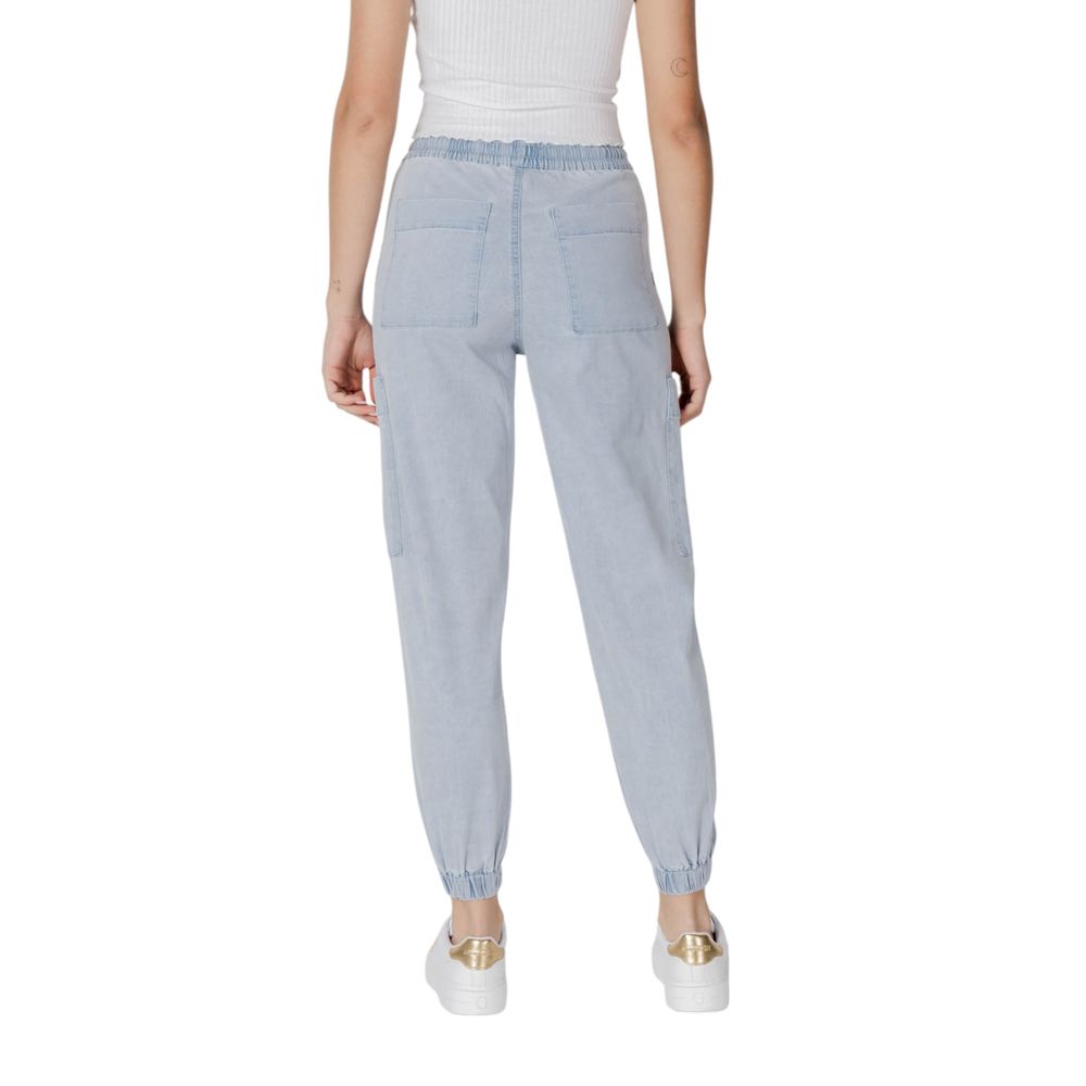 Light Blue Cotton Jeans & Pant