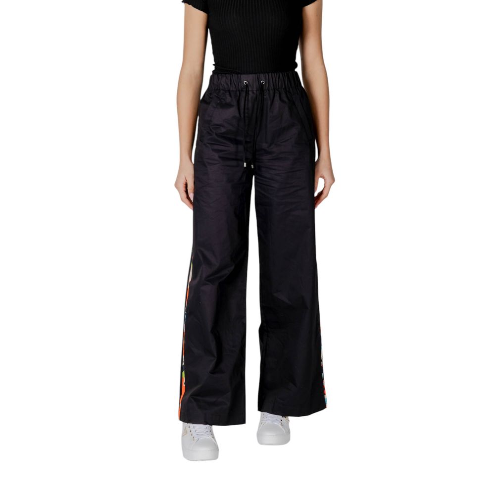 Black Cotton Jeans & Pant